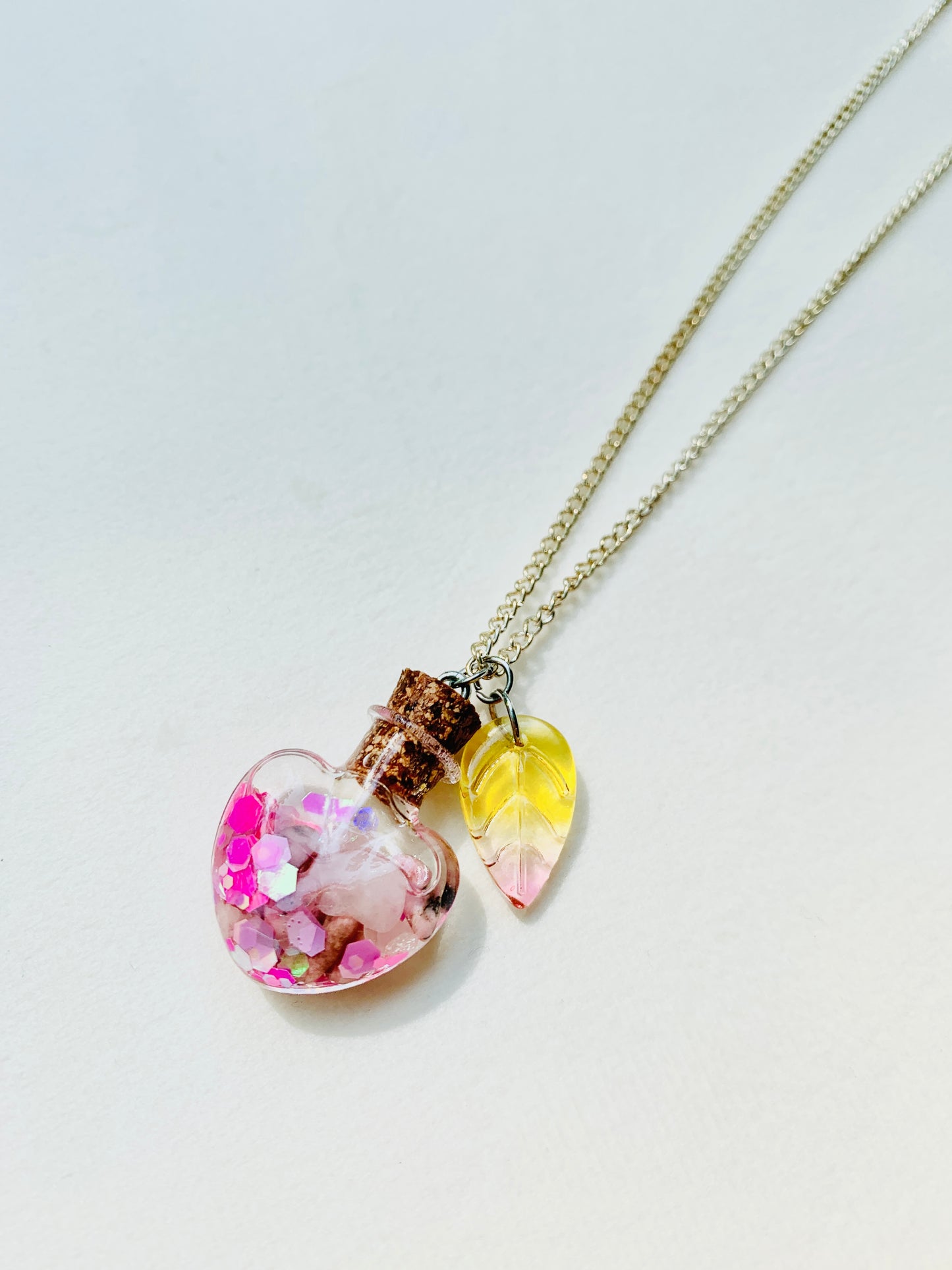 Spell Jar Necklace: Silver Heartsong for Love & Acceptance