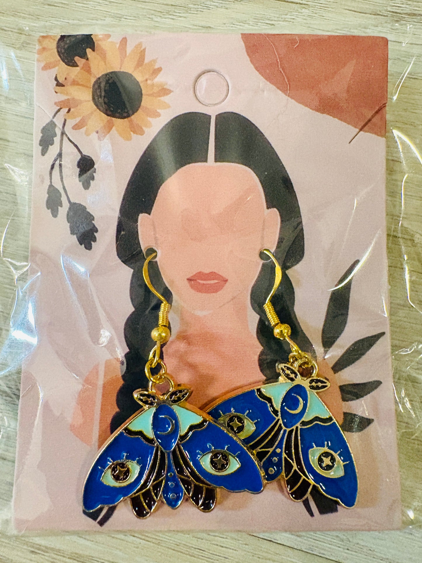 Lunar Moth Earrings