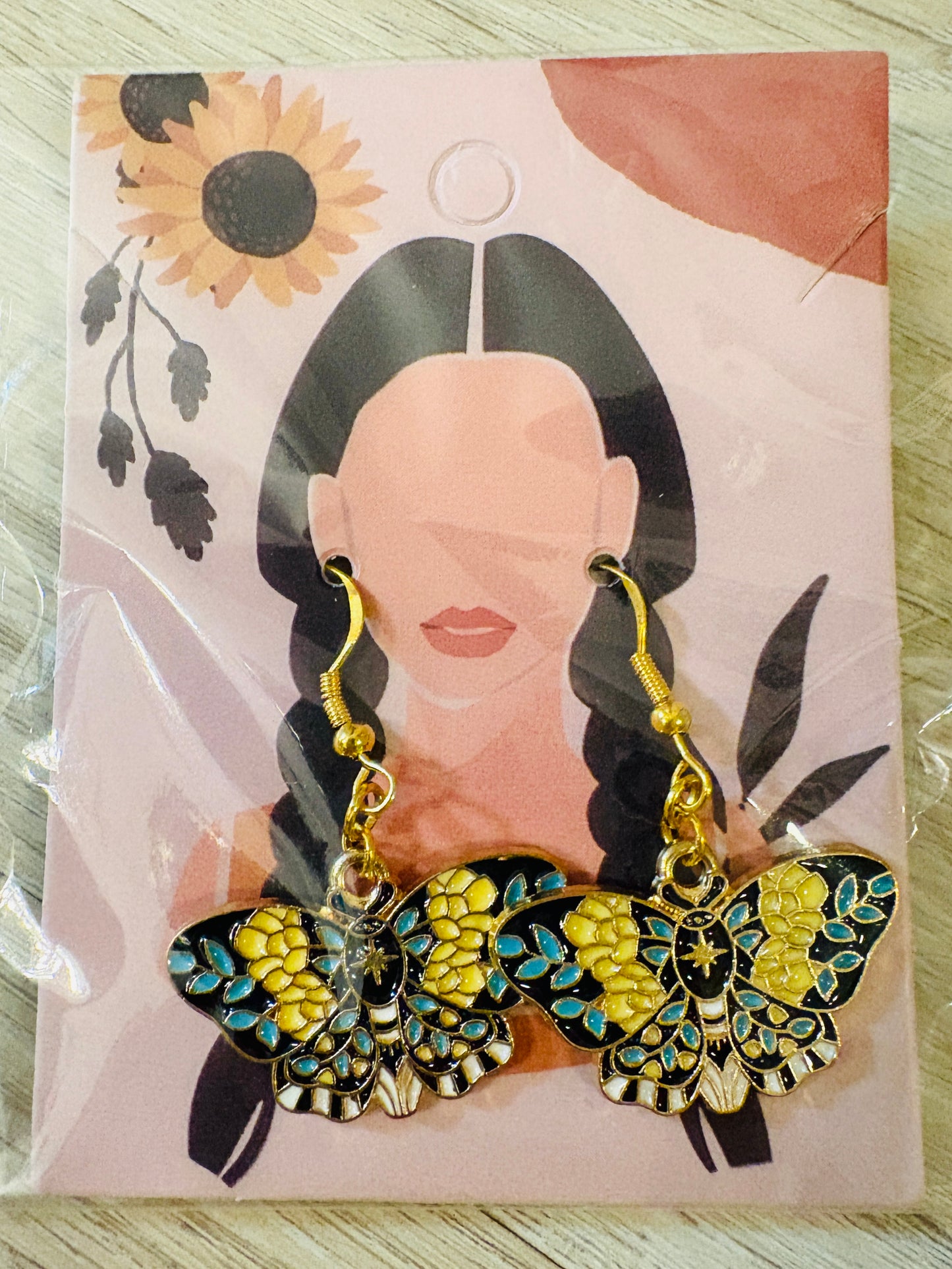 Lunar Moth Earrings