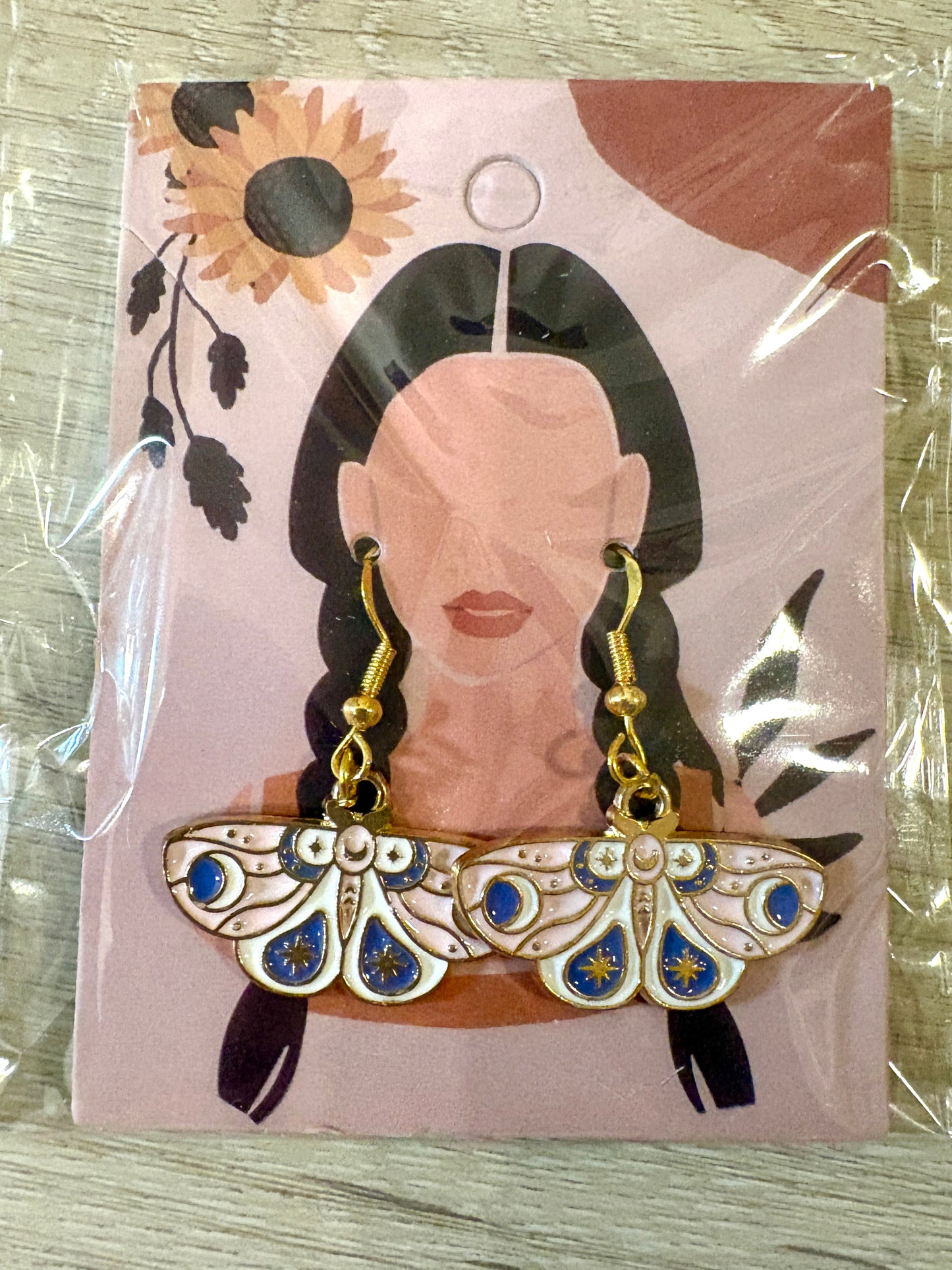 Lunar Moth Earrings