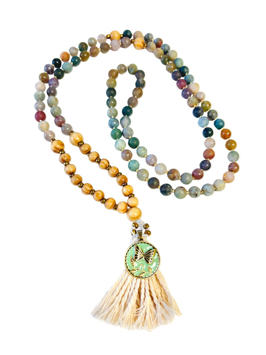 Steady Metamorphosis Mala Necklace